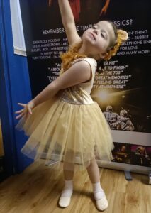 Girl in ballet tutu
