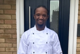 Young chef in his whites